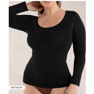NWT- Shapermint Essentials Long Sleeve Shaping T-Shirt- XL